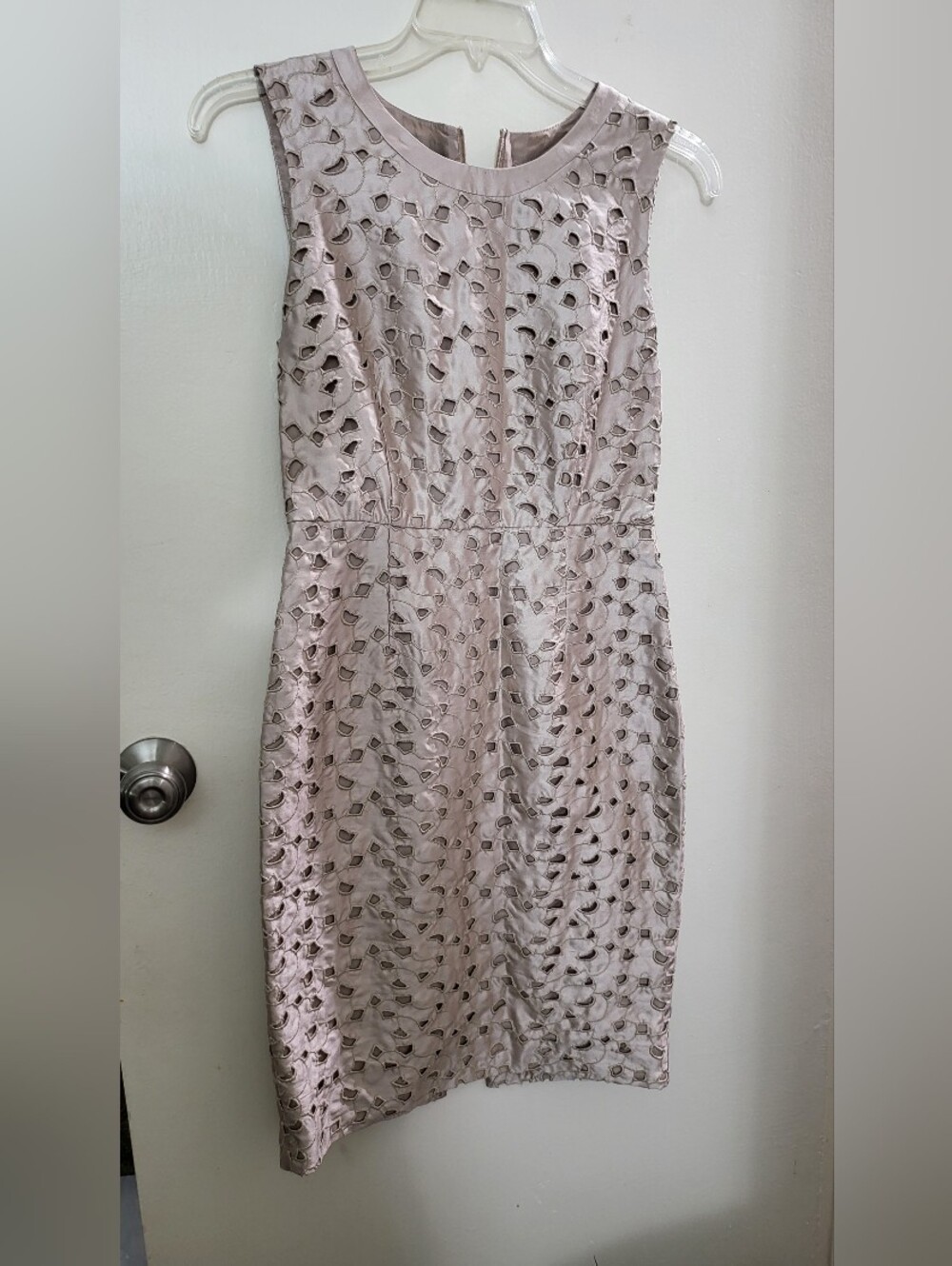 Max Mara Laser-Cut Sheath Dress.